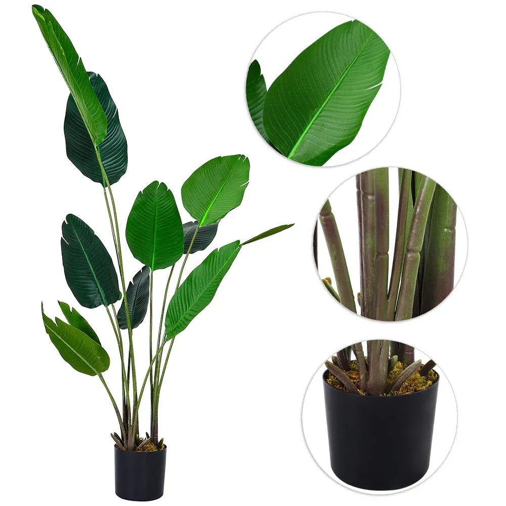 Artificial Plants Banana Leaf Tree with Pot - Image 5