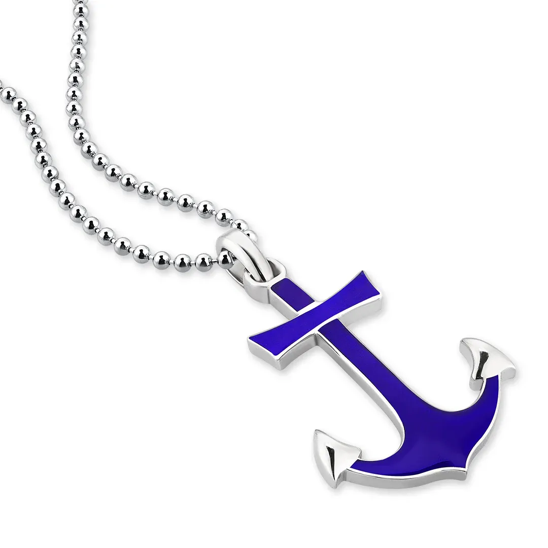 Ocean Anchor Pendant in Silver (Pendant only) - Image 5